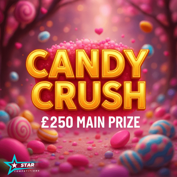 🍭 50p Candy Crush - £250 Main Prize 🍭